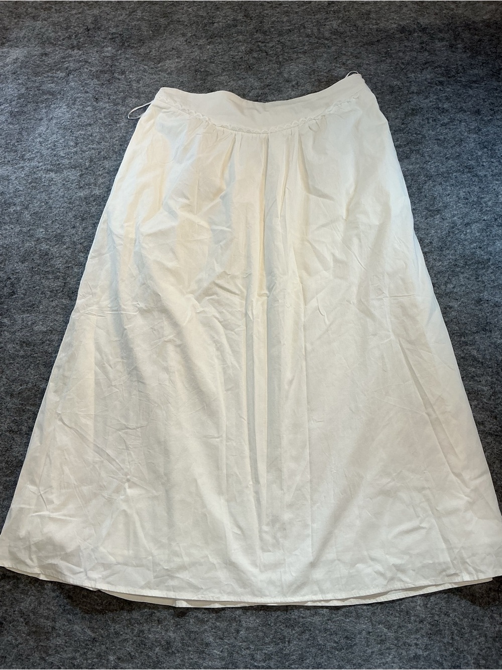 Joie Classic White Cotton Boho NEW! Maxi Skirt - Lightweight A-Line Size L